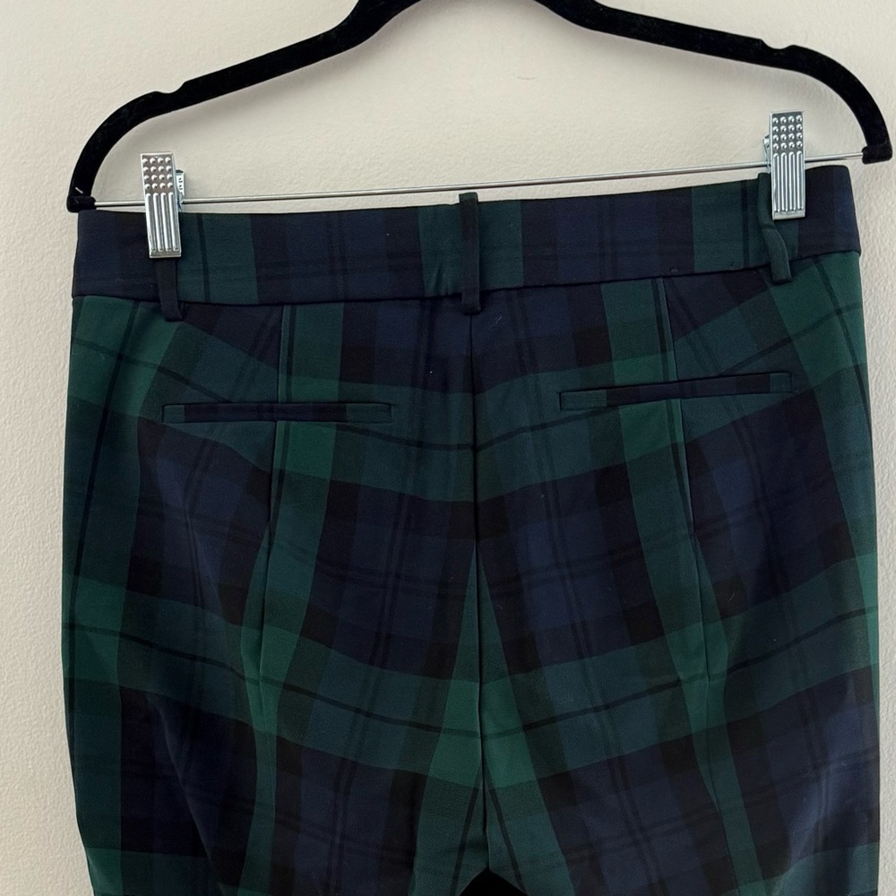 J Crew Slim Cropped Ruby Pant in Black Watch Plaid - Picture 4 of 6